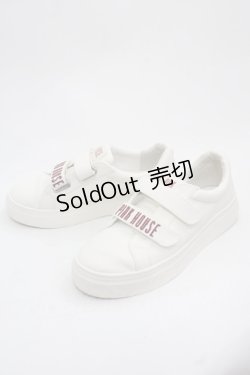 画像3: PINK HOUSE / ピンクハウスロゴ刺繍ベルクロスニーカー 2(S) アイボリー I-25-11-12-124-LO-SH-SA-ZI