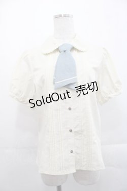 画像1: Kurumi Collaboration / マリンアカデミアブラウス L 淡青 I-25-11-12-002-LO-BL-SA-ZI