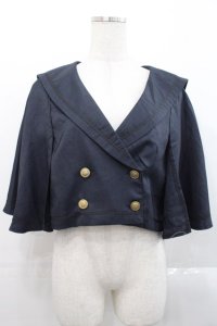 Kurumi Collaboration / マリンアカデミアケープ S ネイビー I-25-11-12-016-LO-JA-SA-ZI