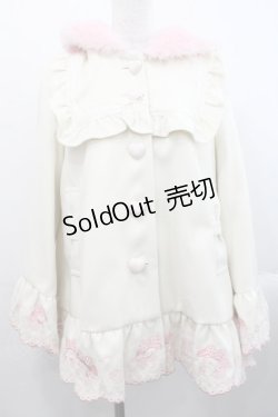 画像1: DearMyLove / My Melodyコート LL アイボリーＸピンク I-25-11-12-019-EL-CO-SA-ZI