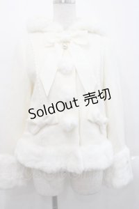 Angelic Pretty / Princess Catコート  白 I-25-11-12-021-AP-CO-SA-ZI