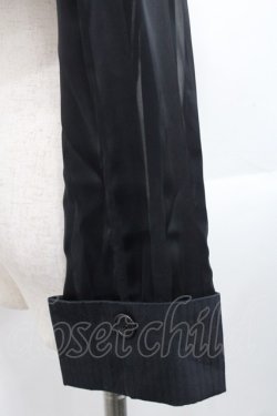 画像5: alice auaa / ストライプシフォンショートジャケット 3 黒 I-25-11-12-025-AA-JA-SA-ZI