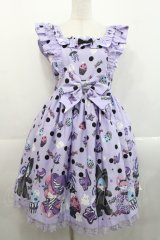 Angelic Pretty / Happy Treat Partyジャンパースカート  ラベンダー I-25-11-12-026-AP-OP-SA-ZI