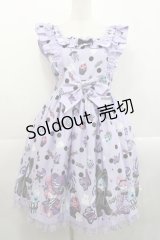 Angelic Pretty / Happy Treat Partyジャンパースカート  ラベンダー I-25-11-12-026-AP-OP-SA-ZI