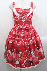 BABY,THE STARS SHINE BRIGHT / Creamy Berry Fairy Dream柄ジャンパースカートI  エンジ I-25-11-14-028-BA-OP-SA-ZI