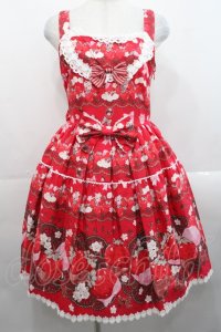 BABY,THE STARS SHINE BRIGHT / Creamy Berry Fairy Dream柄ジャンパースカートI  エンジ I-25-11-14-028-BA-OP-SA-ZI