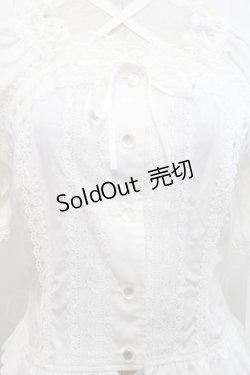画像3: BABY,THE STARS SHINE BRIGHT / 姫袖後ろシャーリングブラウス  白 I-25-11-14-001-BA-BL-SA-ZI