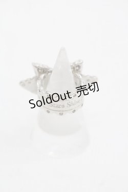 画像2: BABY,THE STARS SHINE BRIGHT / チェリーリボンリング  シルバーＸ赤 I-25-11-14-102-BA-AC-SA-ZI