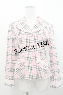 画像1: BABY,THE STARS SHINE BRIGHT / バーバリーチェックジャケット  ピンク I-25-11-14-018-BA-JA-SA-ZI