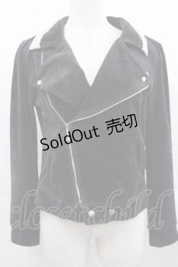 画像1: Jane Marple / ベロアライダース M ブラック I-25-11-15-032-JM-JA-SA-ZI