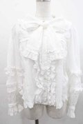 Angelic Pretty / Charming Frillブラウス(無地)  白 I-25-11-15-004-AP-BL-SA-ZI