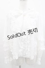 Angelic Pretty / Charming Frillブラウス(無地)  白 I-25-11-15-004-AP-BL-SA-ZI