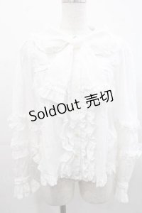 Angelic Pretty / Charming Frillブラウス(無地)  白 I-25-11-15-004-AP-BL-SA-ZI