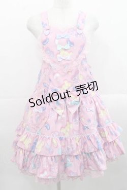 画像1: Angelic Pretty / Jelly Candy Toysハートサロペット  ピンク I-25-11-15-035-AP-OP-SA-ZI