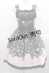 Angelic Pretty / メモリアルケーキ胸フリルジャンパースカート  黒 I-25-11-15-036-AP-OP-SA-ZI