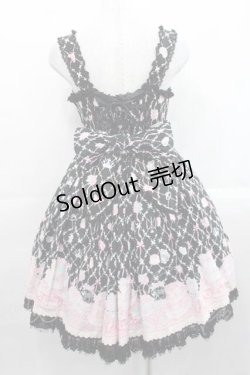 画像2: Angelic Pretty / メモリアルケーキ胸フリルジャンパースカート  黒 I-25-11-15-036-AP-OP-SA-ZI