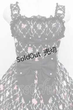 画像3: Angelic Pretty / メモリアルケーキ胸フリルジャンパースカート  黒 I-25-11-15-036-AP-OP-SA-ZI