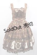 Angelic Pretty / Chess Chocolate ジャボ付ジャンパースカート  ブラウン I-25-11-15-037-AP-OP-SA-ZI