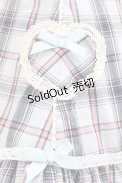 画像5: Angelic Pretty / Cute Heartジャンパースカート(タータン)  ブルーチェック I-25-11-15-038-AP-OP-SA-ZI