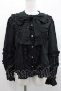 Angelic Pretty / Charming Frillブラウス(無地)  黒 I-25-11-15-005-AP-BL-SA-ZI