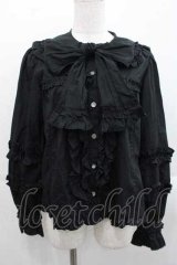 Angelic Pretty / Charming Frillブラウス(無地)  黒 I-25-11-15-005-AP-BL-SA-ZI