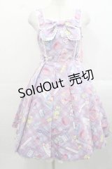 Angelic Pretty / Fancy Stationeryジャンパースカート  ラベンダー I-25-11-15-042-AP-OP-SA-ZI