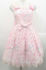Angelic Pretty / Sugary Carnivalジャンパースカート  ピンク I-25-11-15-043-AP-OP-SA-ZI