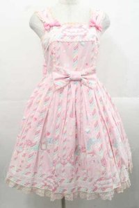 Angelic Pretty / Sugary Carnivalジャンパースカート  ピンク I-25-11-15-043-AP-OP-SA-ZI
