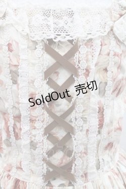 画像4: Innocent World / 薔薇と苺のクロスリボンジャンパースカート L 生成×生成 I-25-11-15-047-IW-OP-SA-ZI