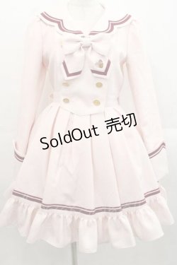 画像1: funny fairy / シャンティーセーラーワンピース  ピンク I-25-11-15-048-LO-OP-SA-ZI