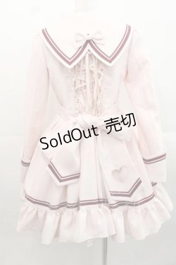 画像2: funny fairy / シャンティーセーラーワンピース  ピンク I-25-11-15-048-LO-OP-SA-ZI