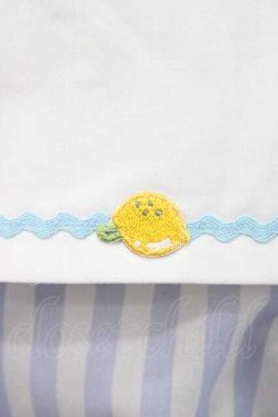 画像4: MISS POINT（海外ロリータブランド） / レモン&コスモスワンピース  青Ｘ白 I-25-11-15-050-LO-OP-SA-ZI