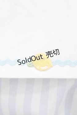 画像4: MISS POINT（海外ロリータブランド） / レモン&コスモスワンピース  青Ｘ白 I-25-11-15-050-LO-OP-SA-ZI