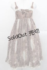 Emily Temple cute / Fawn Furジャンパースカート  ブラウン I-25-11-15-054-ET-OP-SA-ZI