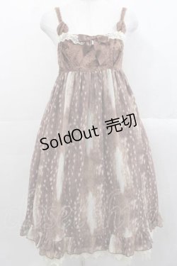 画像1: Emily Temple cute / Fawn Furジャンパースカート  ブラウン I-25-11-15-054-ET-OP-SA-ZI