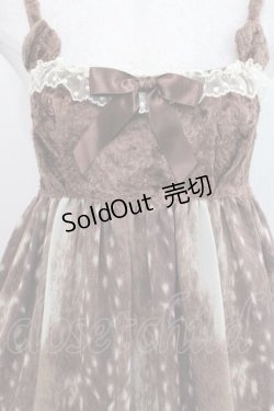 画像3: Emily Temple cute / Fawn Furジャンパースカート  ブラウン I-25-11-15-054-ET-OP-SA-ZI