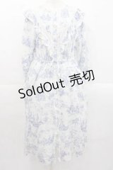 Jane Marple / A day in JouyのAgathaドレス  白Ｘ青 I-25-11-15-056-JM-OP-SA-ZI