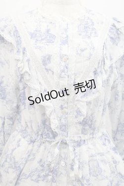 画像3: Jane Marple / A day in JouyのAgathaドレス  白Ｘ青 I-25-11-15-056-JM-OP-SA-ZI