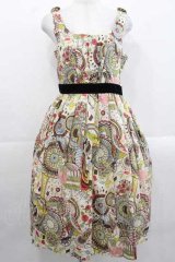 Jane Marple / ワンダーランドジャンパースカート M ベージュ I-25-11-15-058-JM-OP-SA-ZI