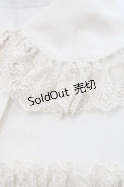 画像4: Innocent World / フロントギャザーレースブラウス  生成り I-25-11-15-006-IW-BL-SA-ZI