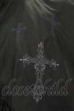 画像5: h.naoto Blood / クロス刺繍変形ロングベスト  黒ｘ赤 I-25-11-15-065-HN-TO-SA-ZI (5)