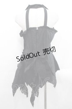 画像2: MARBLE / フロッキーチュールフリルキャミミニワンピース  黒 I-25-11-15-066-GO-OP-SA-ZI