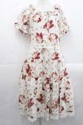 PINK HOUSE / リボンブーケプリントミディワンピース  アイボリー I-25-11-15-068-LO-OP-SA-ZI