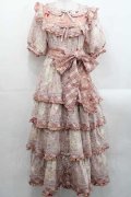 PINK HOUSE / バラ園うさぎプリントパッチワークワンピース  ピンク I-25-11-15-070-LO-OP-SA-ZI