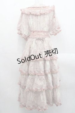 画像2: PINK HOUSE / バラ園うさぎプリントパッチワークワンピース  ピンク I-25-11-15-070-LO-OP-SA-ZI