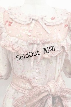 画像3: PINK HOUSE / バラ園うさぎプリントパッチワークワンピース  ピンク I-25-11-15-070-LO-OP-SA-ZI