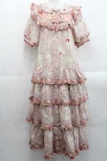 画像6: PINK HOUSE / バラ園うさぎプリントパッチワークワンピース  ピンク I-25-11-15-070-LO-OP-SA-ZI (6)