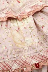 画像8: PINK HOUSE / バラ園うさぎプリントパッチワークワンピース  ピンク I-25-11-15-070-LO-OP-SA-ZI (8)