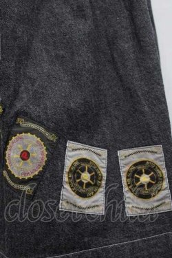 画像6: PINK HOUSE / ワッペンデザイン半袖デニムワンピース  黒デニム I-25-11-15-075-LO-OP-SA-ZI