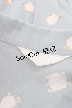 画像4: PINK HOUSE / ハートリースローズ総柄ワンピース  青 I-25-11-15-076-LO-OP-SA-ZI